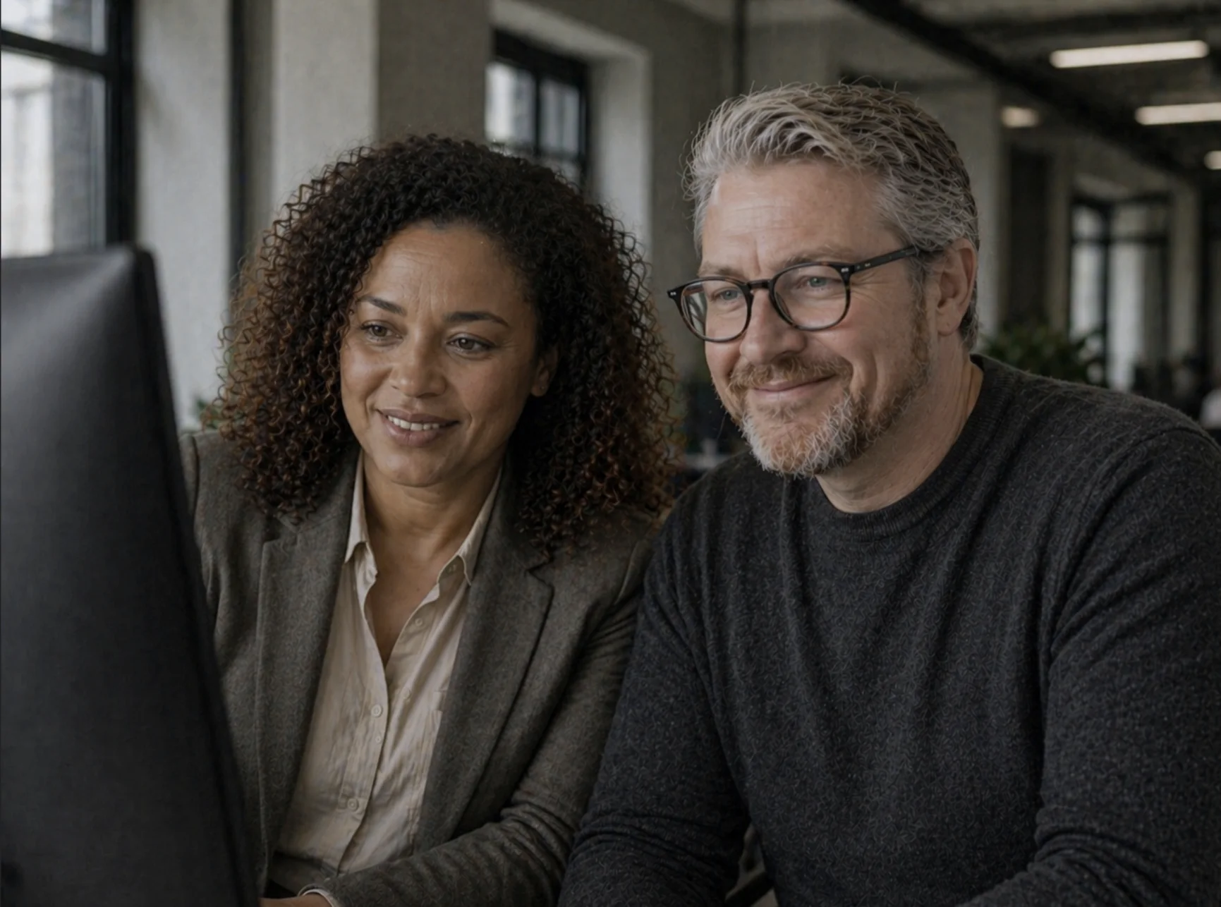 Robert Driver providing practical AI support with a client
